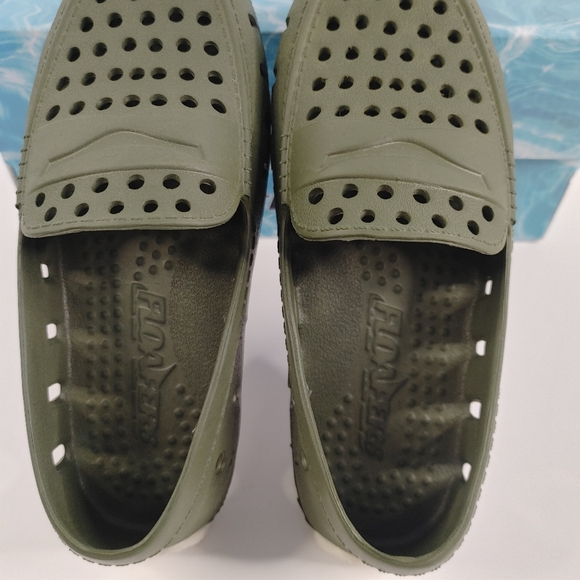 Floafers Prodigy Driver Kids Loafers Size C13 Green Olive Gum - Picture 6 of 10